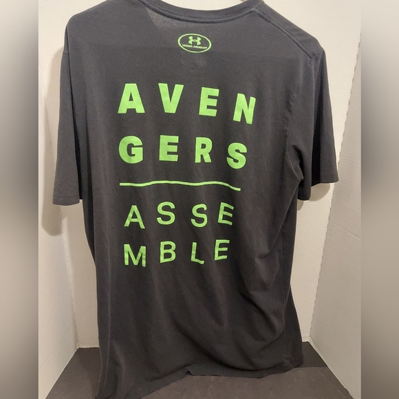 Under Armour Other - Under Armour The Hulk Marvel Avengers Battle Men Shirt Black Green Heatgear